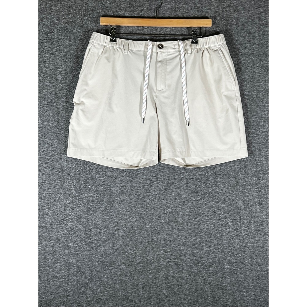 Chubbies Everywear Shorts Mens XXL Tan Khaki Elastic Waist Rope Drawstring 6in
